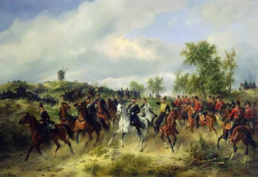 Preussiskt kavalleri på expedition, c.19:e